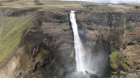 Haifoss Waterfall Iceland Youtube