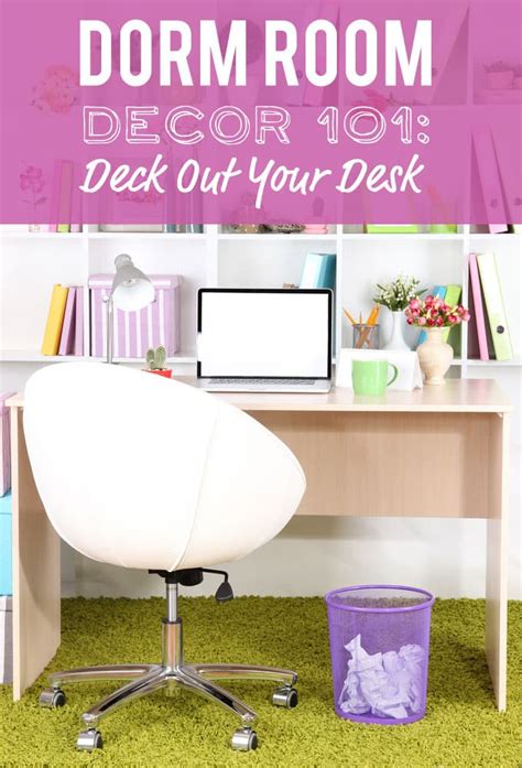 Use the desk & hutch as a headboard or a. Dorm Room Decor 101: Deck Out Your Desk | The Blinds.com Blog