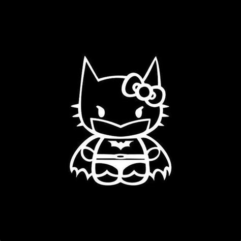 hello kitty batman vinyl decal sticker