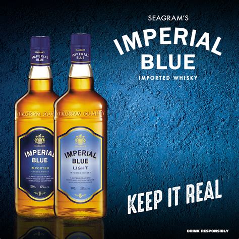Seagrams Imperial Blue Full Imported Blended Whisky 1l 40 Alcvol