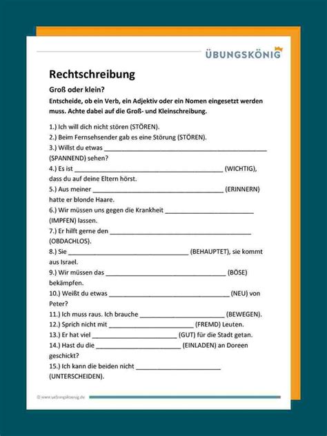 Groß- und Kleinschreibung | Lernen tipps schule, Rechtschreibung