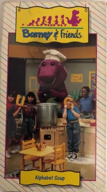 Barney And Friends Alphabet Soup Vhs 1992 Rare Time Life Video Tape Ships