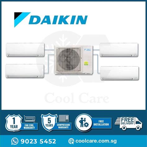Daikin Aircon System 4 MKS80TVMG CTKS25TVMG X 2 CTKS35TVMG