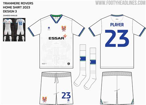 Tranmere Rovers Launch 23 24 Home Kit Vote Footy Headlines