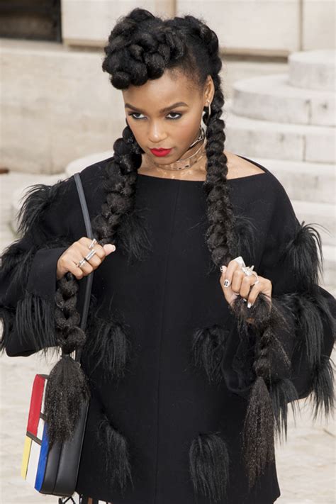 Janelle Monaes Hairstyles And Hair Colors Steal Her Style