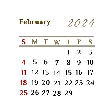 February 2024 Aesthetic Calendar Aesthetic Calendar February 2024