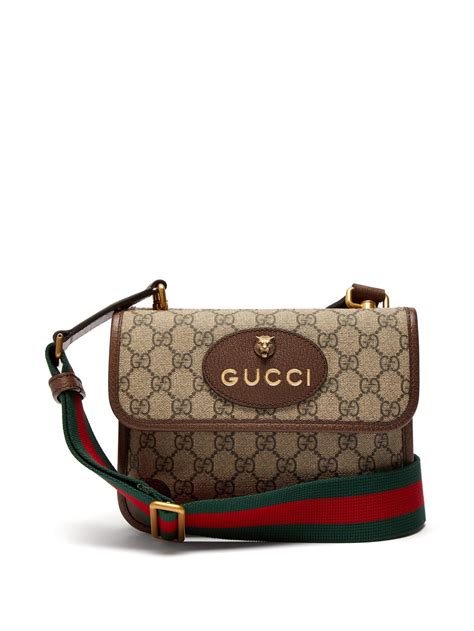 Gucci Gg Supreme Canvas Messenger Bag In Brown For Men Lyst