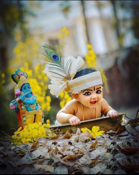नटखट कृष्ण In 2020 Baby Krishna Baby Photoshoot Boy Easter