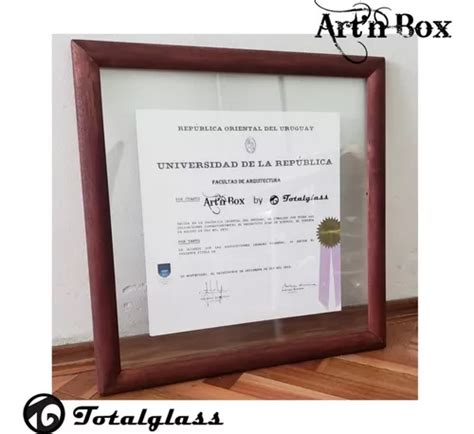 Marco Para Título Udelar Diploma Artn Box By Totalglass Cuotas Sin