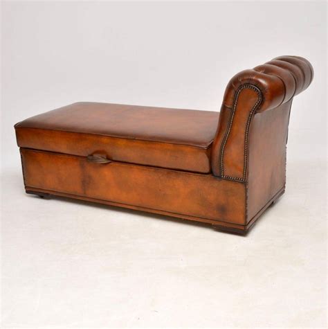 We need a good budget price for antique chaise lounge. Antique Victorian Leather Chaise Lounge Ottoman at 1stdibs