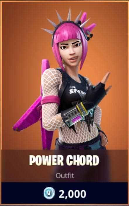 What Is Your Thoughts With The New Skin “power Chord” Fortnitebr