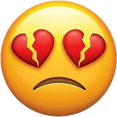Broken Heart Emoji Transparent