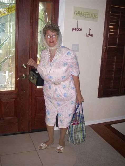 Old Lady Costume Old Lady Halloween Costume Granny Costume