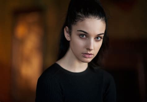 Обои Alla Berger Face Women Model Portrait Depth Of Field Maxim Maximov на рабочий стол