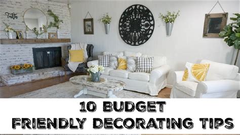 Decorating is an important part of making a new home yours. DECORATING YOUR HOME ON A BUDGET | 10 TIPS To Look ...