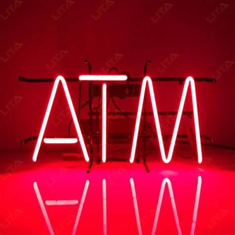 Atm Neon Signs Is Made Of A Brighter Led Lights Lita Sign