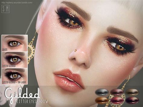 Gilded Glitter Eyeshadow By Screaming Mustard At Tsr Sims 4 Updates