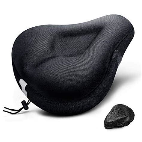 Anzome Bike Seat Cushion Wide Gel Bike Seat Cover And Extra Soft Gel Bike Seat Cushion For Women