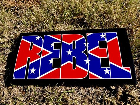 Black Rebel Flag Bumper Sticker Rebel Nation