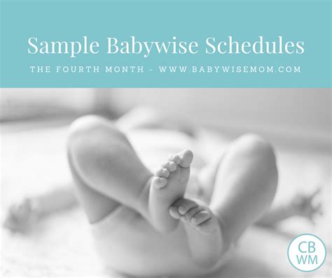 Sample Babywise Schedules The Fourth Month Chronicles Of A Babywise Mom