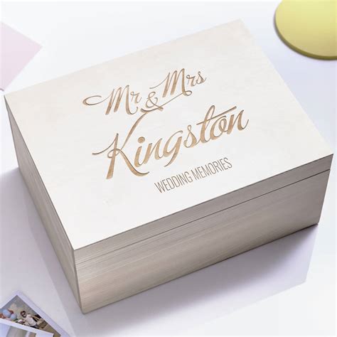 Elegant Personalised Wedding Keepsake Box By Sophia Victoria Joy