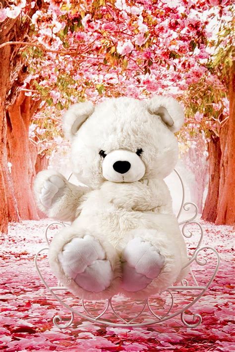 Cute Pink Teddy Bear Wallpapers For Mobile
