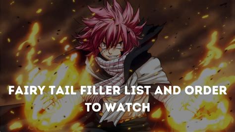 Fairy Tail Filler List And Order To Watch The Gamer Anime