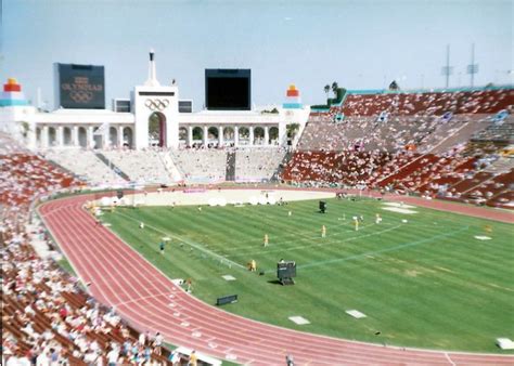 1984 08 11 1984 Summer Olympics Los Angeles Memorial Coliseum Track
