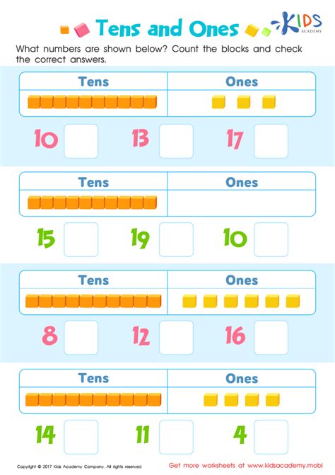 Understanding Place Value Ones And Tens