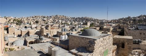 Very Large Panoramic View On Arabian And Jewish Quarters Of Hebron