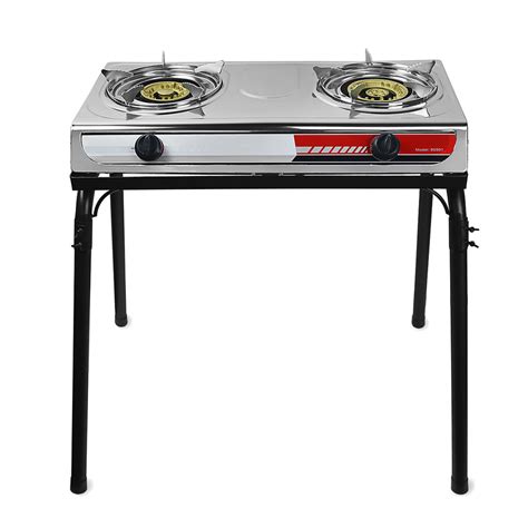 portable propane gas gasoline lpg 2 burner stove stand dual burners co xtremepowerus