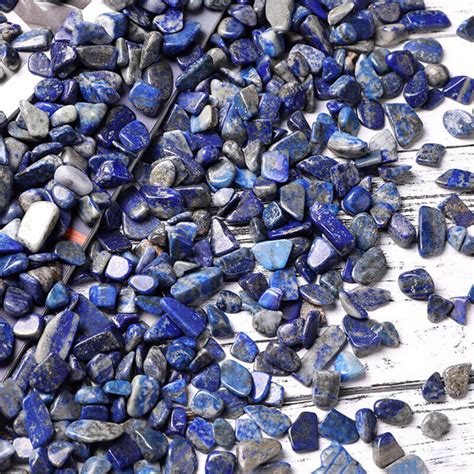 Raw Lapis Lazuli Crystal Gravel Cyan Rock