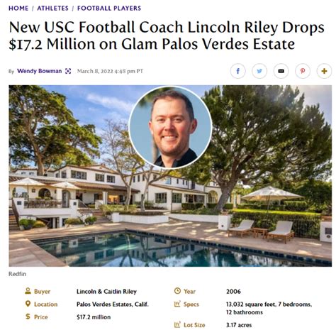 Muleshoe Texas Favorite Son Lincoln Riley Buys A 172m La Mansion