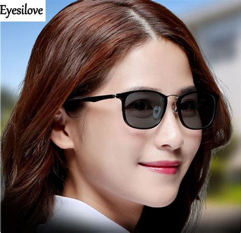 Eyesilove Fashion Women Myopia Photochromic Glasses Tr90 Lady Myopia