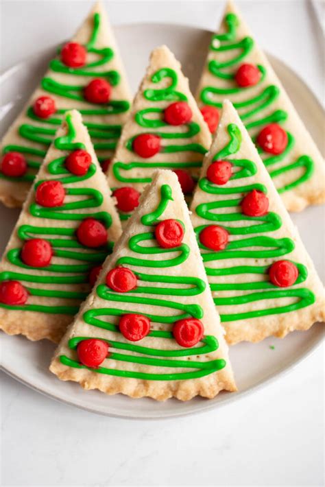Shortbread Christmas Tree Cookies Away From The Box