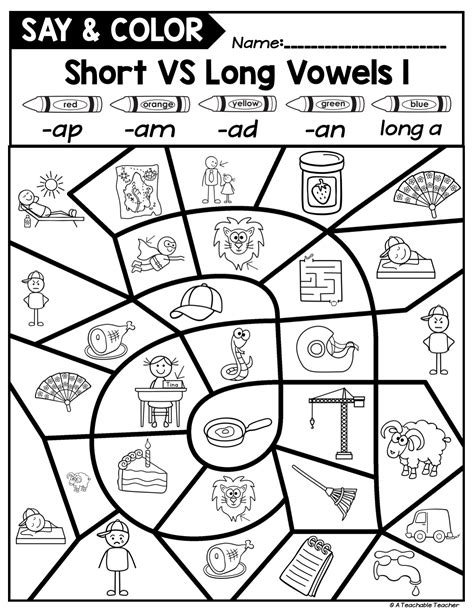 37 Best Ideas For Coloring Vowel Coloring Worksheets