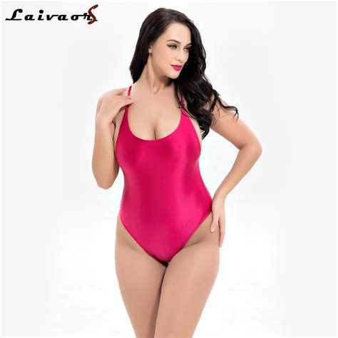 one piece swimsuit plus size women solid black red gray supersize monokini sexy silky fabric