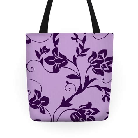 Happy simming, christine found in tsr category 'sims 3 pattern sets'. Purple Floral Pattern Tote Bag | LookHUMAN
