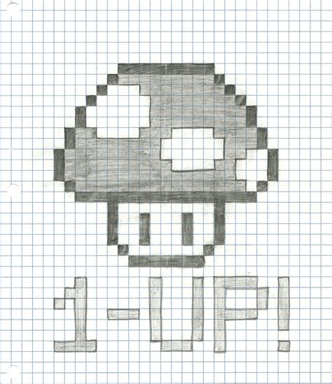 Graph Paper Drawing Mario