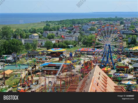 Aerial View Amusement Image And Photo Free Trial Bigstock