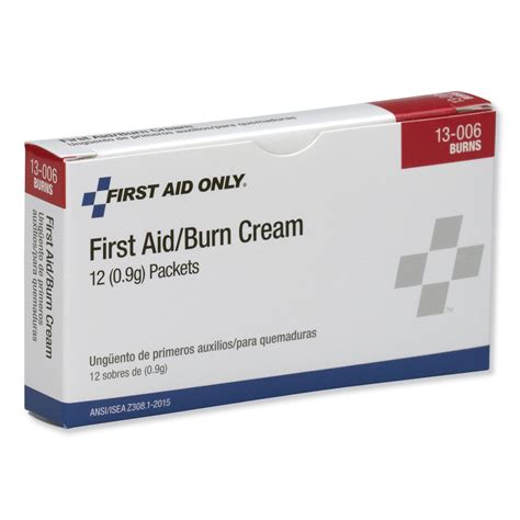 First Aid Kit Refill Burn Cream Packets By Physicianscare By First Aid