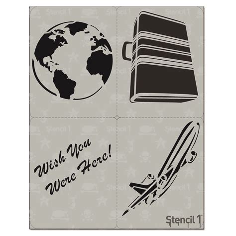 Traveler Stencil 4 Pack Stencil 1