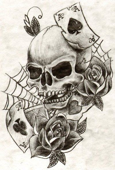 27 Besten Skull Tattoo Drawing Designs Bilder Auf Pinterest Totenkopf