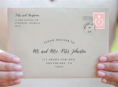 Printable Envelope Addressing Address Template Printable Addressing