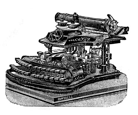 Vintage Clip Art 3 Antique Typewriter Graphics The