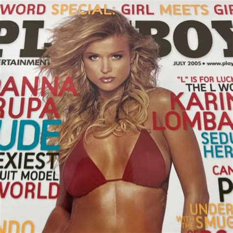 Playboy Magazine July Joanna Krupa Nude Karina Lombard Scarlett Johansson Picclick
