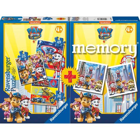 Ravensburger Memory 3 Puzzles Paw Patrol 20863 Toys Shopgr