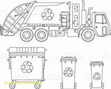 Garbage Recycle sketch template