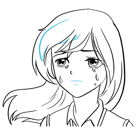 How To Draw A Sad Anime Face Really Easy Drawing Tutorial