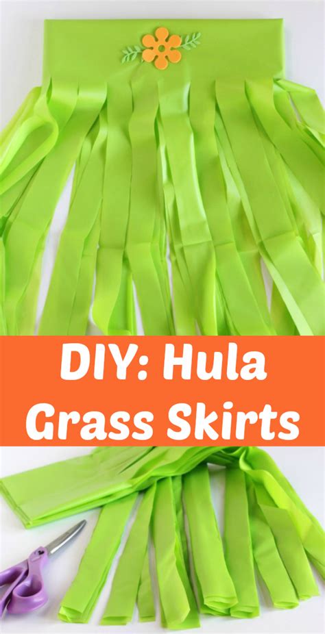 super simple hula diy grass skirts make and takes